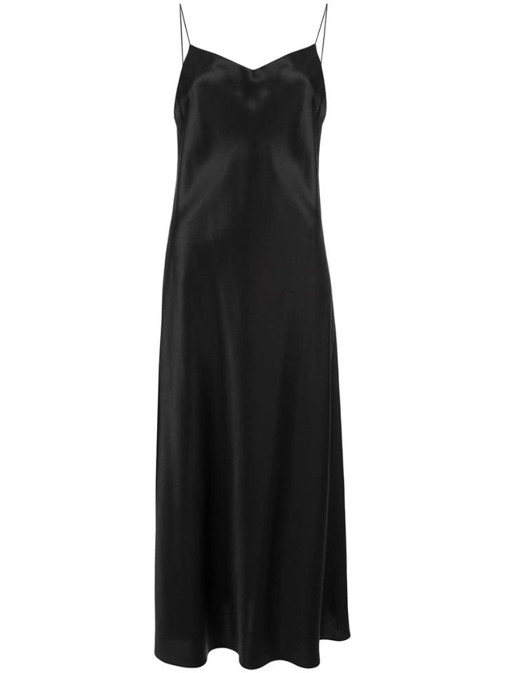 Joseph Satin Slip Dress - Black