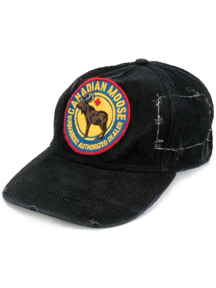 Dsquared2 Canadian Moose Baseball Cap - Black