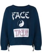 Facetasm Yin-yang Print Sweatshirt - Blue
