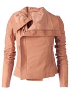 Rick Owens Biker Jacket, Women's, Size: 44, Pink/purple, Cotton/lamb Skin/wool