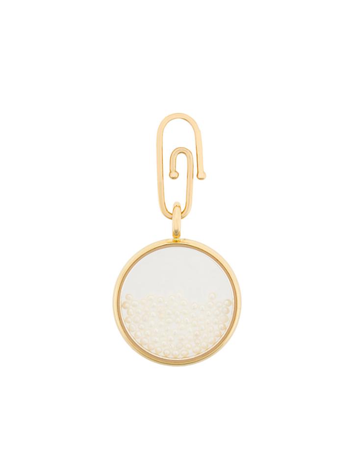 Aurelie Bidermann Chivoir Pearl Pendant/charm - Yellow & Orange