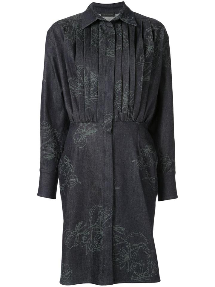 Anteprima Fiore Gloriosa Shirt Dress - Blue