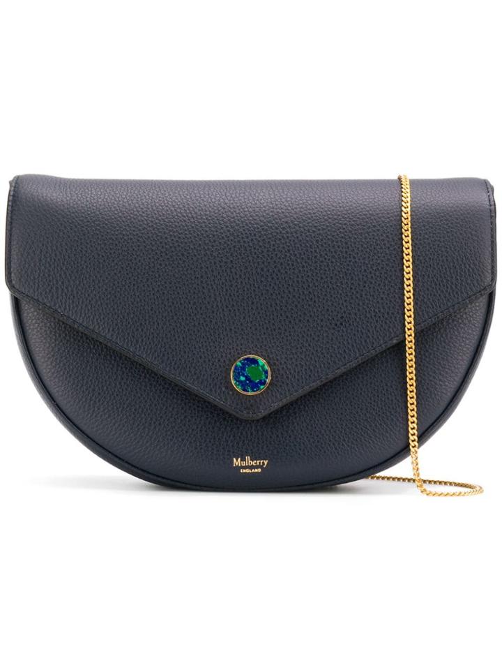 Mulberry Round Foldover Shoulder Bag - Blue