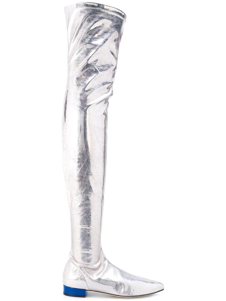Gia Couture Boom Boots - Metallic