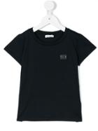 Dolce & Gabbana Kids Chest Plaque T-shirt, Girl's, Size: 12 Yrs, Blue