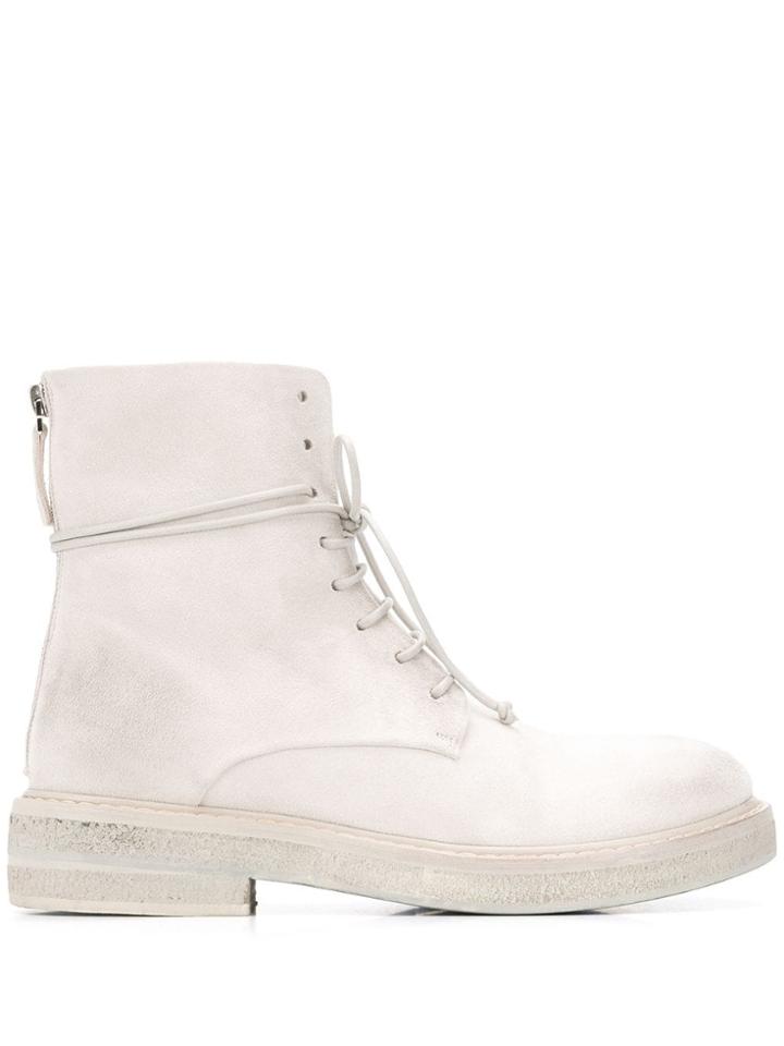 Marsèll Chunky Sole Lace Up Boots - White