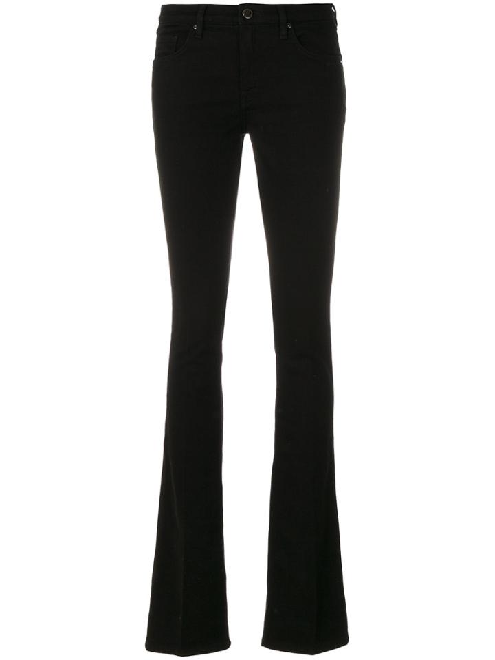 Victoria Victoria Beckham Fitted Flared Tailored Trousers - Black