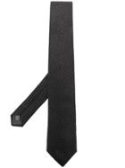 Lanvin Embroidered Detail Tie - Black