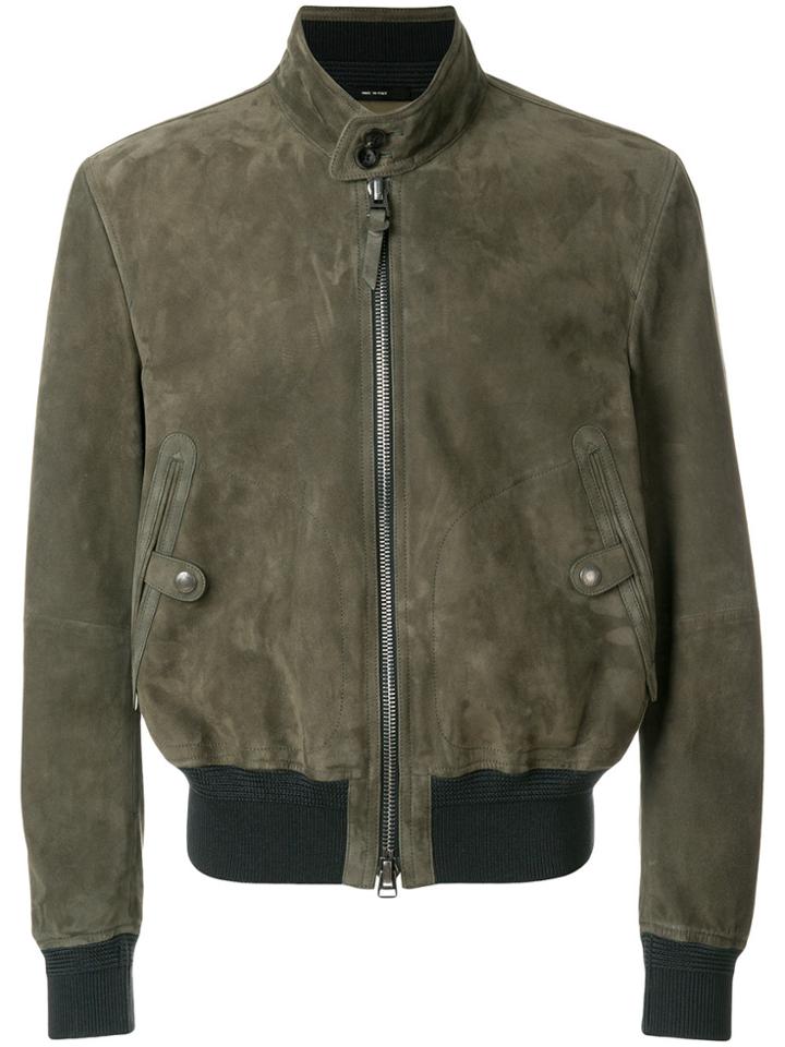Tom Ford Front Zip Jacket - Green