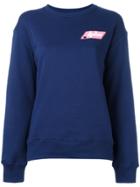 Au Jour Le Jour Logo Patch Sweatshirt - Blue