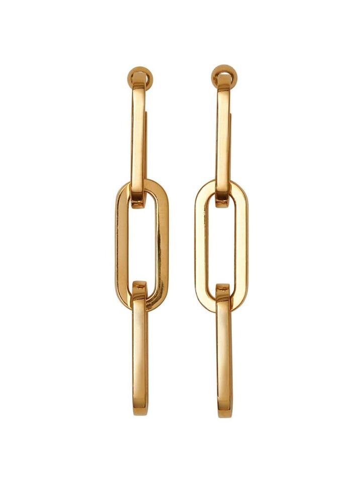 Burberry Gold-plated Link Drop Earrings