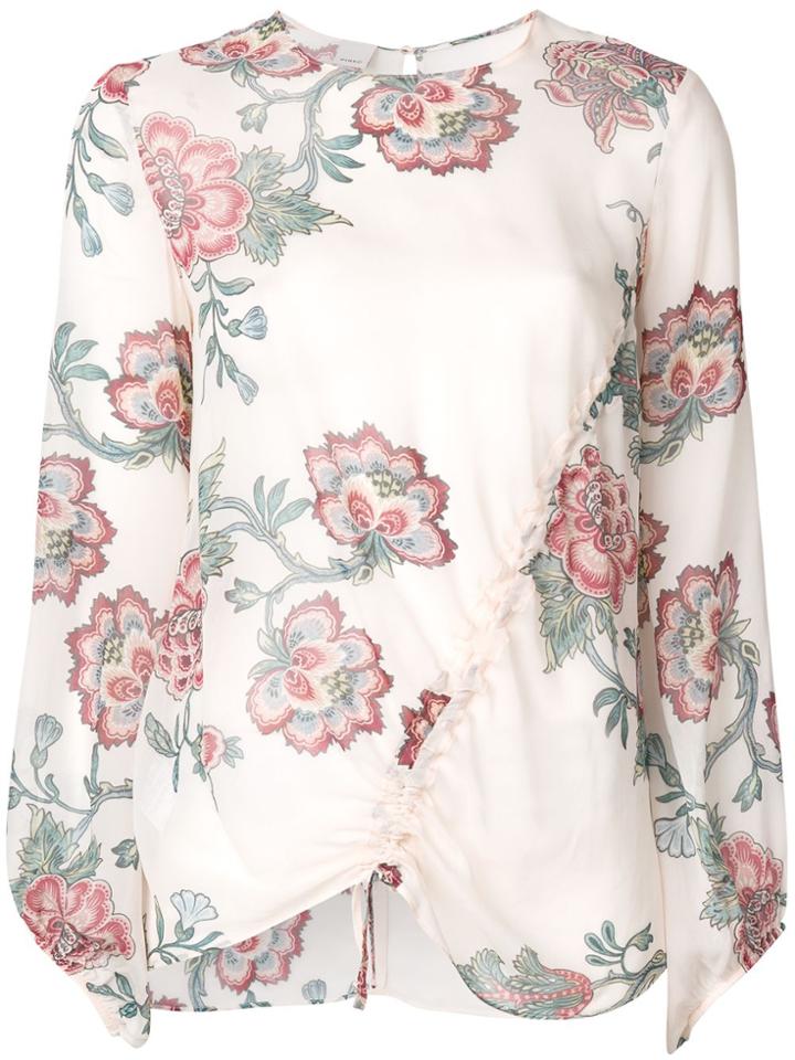 Pinko Ancora Floral Blouse - Pink & Purple