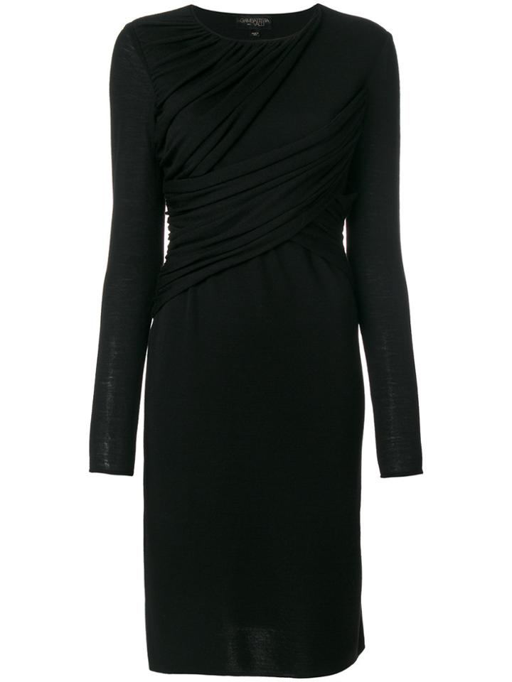Giambattista Valli Ruched Dress - Black