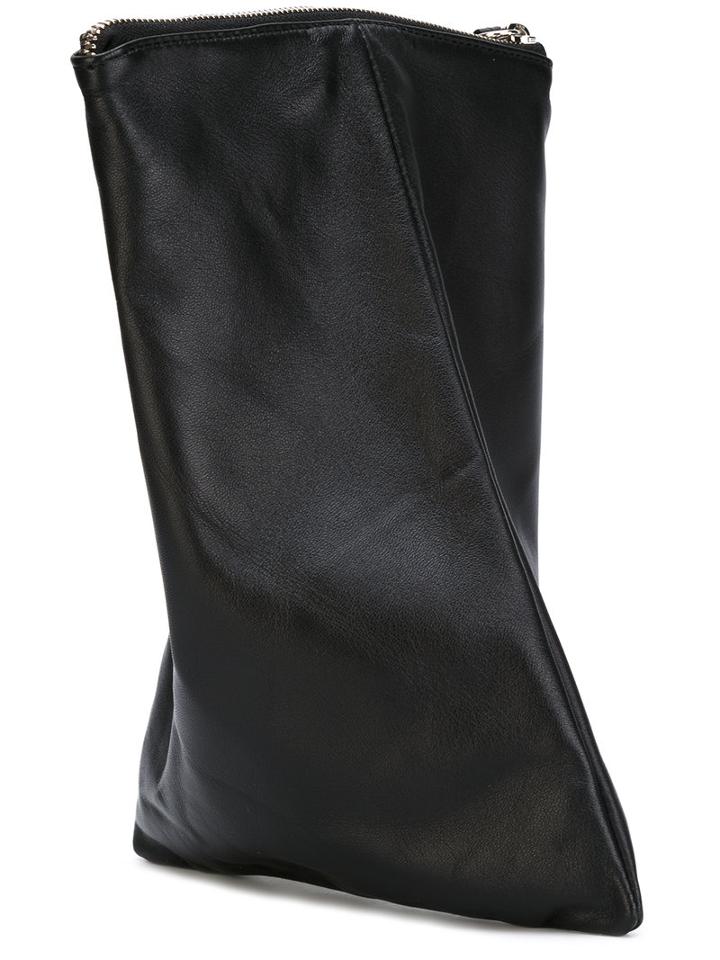 Casa Nata - Twist Clutch - Women - Nappa Leather - One Size, Black, Nappa Leather
