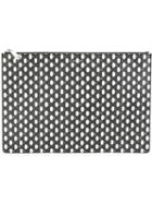 Givenchy Geometric Print Clutch, Adult Unisex, Black, Cotton/polyester/polyurethane