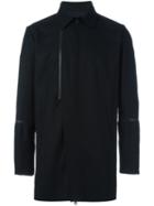 Y-3 Zipped Coat, Men's, Size: Xs, Black, Polyamide/polyester/wool/polyacrylic