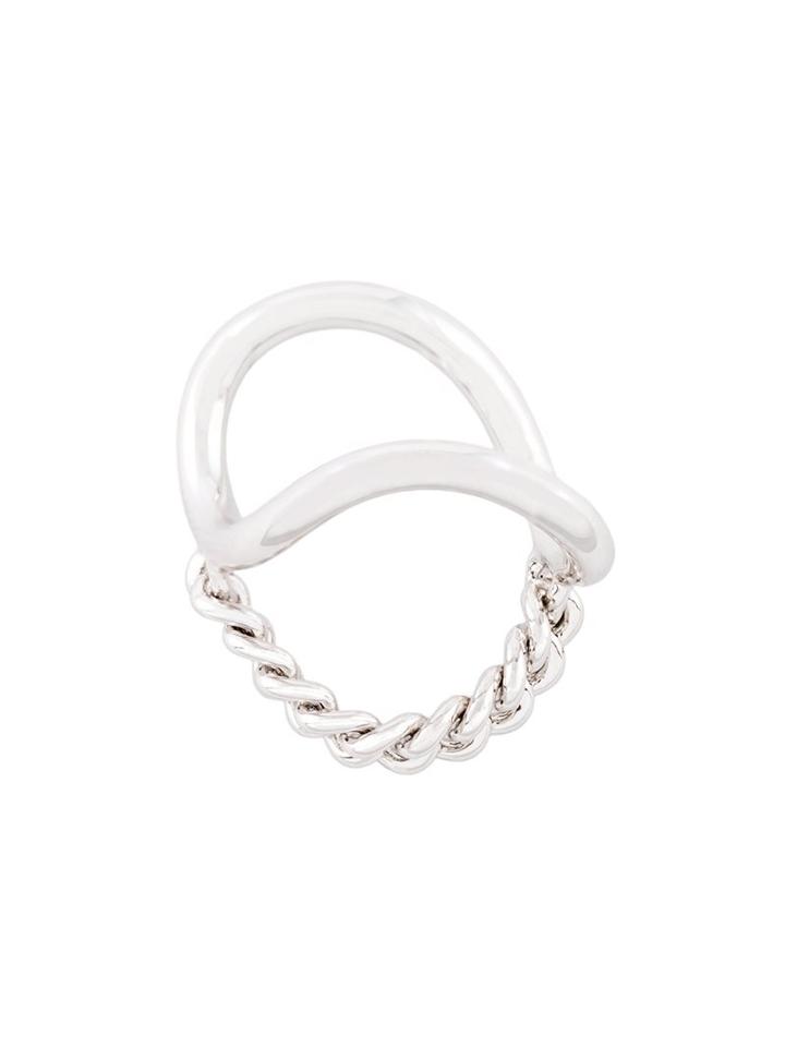 Maison Margiela Chain Detail Ring, Women's, Size: Xs, Metallic