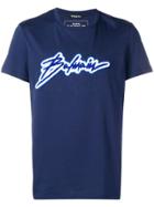 Balmain Embroidered Logo T-shirt - Blue