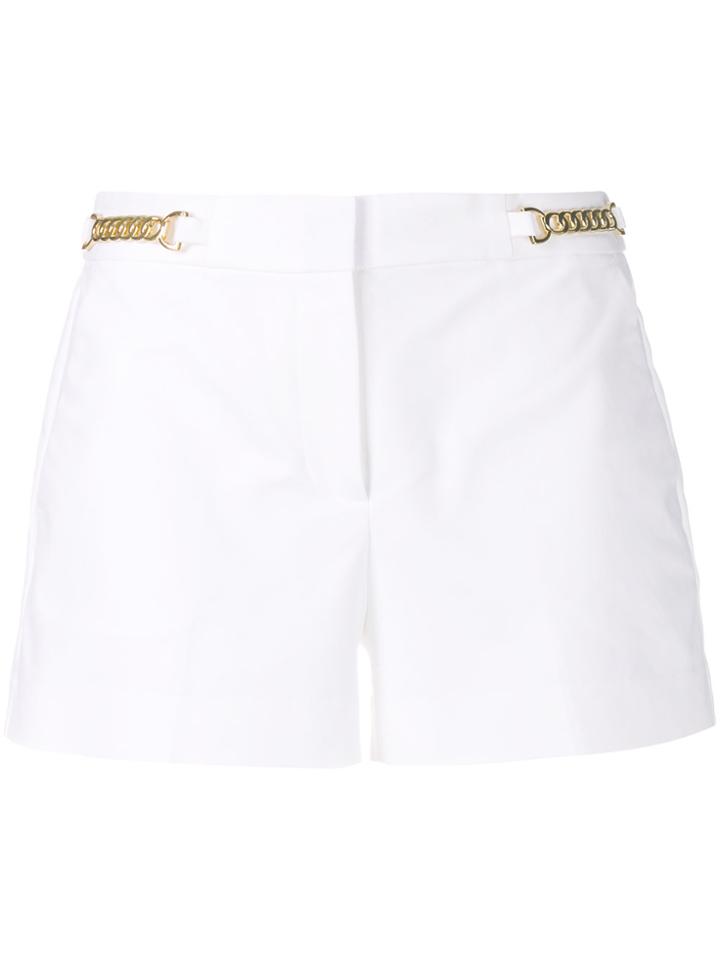 Michael Michael Kors Chain Trim City Shorts - White