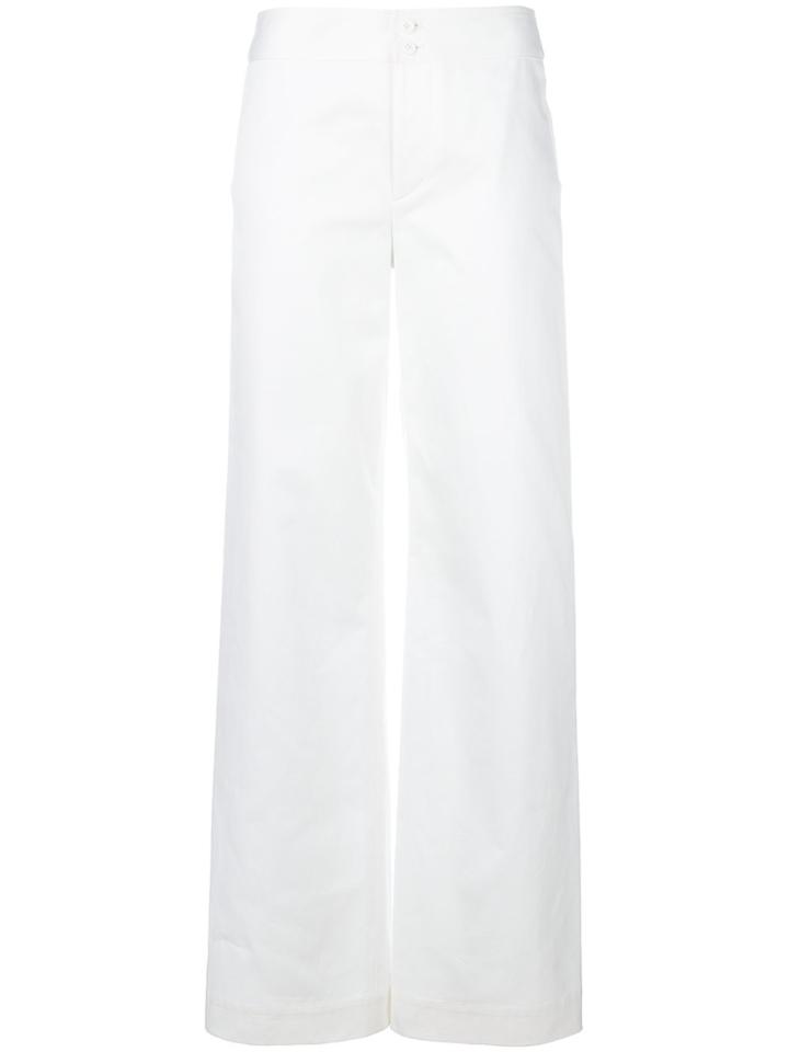 Ralph Lauren Collection Plain Flared Trousers - White