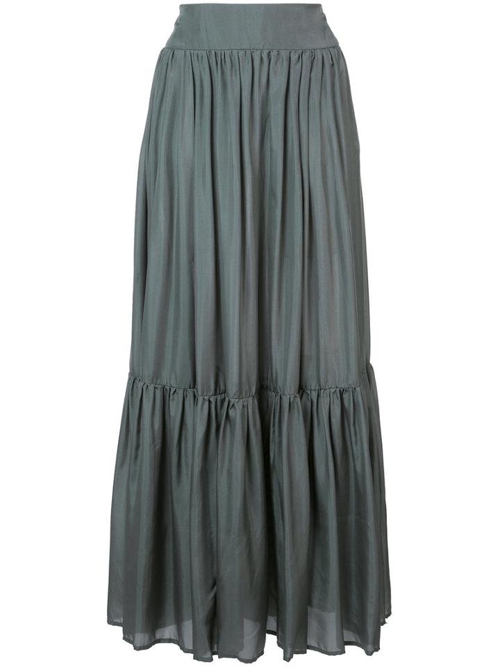 Kalita - Hello Margaux Tiered Skirt - Women - Silk - S, Grey, Silk