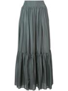 Kalita - Hello Margaux Tiered Skirt - Women - Silk - S, Grey, Silk