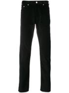 Ps By Paul Smith Straight Leg Corduroy Trousers - Black