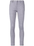 Armani Jeans - Skinny Trousers - Women - Linen/flax/spandex/elastane/viscose - 38, Blue, Linen/flax/spandex/elastane/viscose