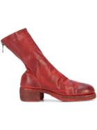 Guidi Calf-length Boots - Red