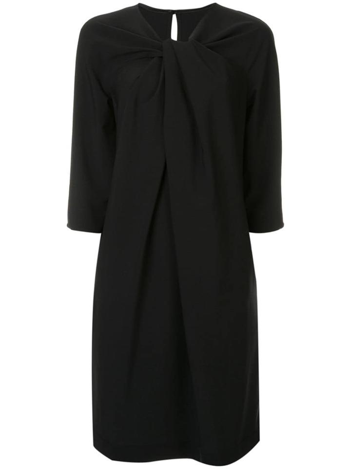 Jean Paul Knott Knotted Midi Dress - Black