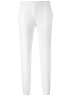 Theory Cropped Trousers, Women's, Size: 6, White, Polyester/polyurethane/cotton/spandex/elastane