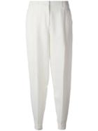 Jil Sander Navy High Waisted Trousers, Women's, Size: 36, Nude/neutrals, Cupro/linen/flax/rayon/cupro