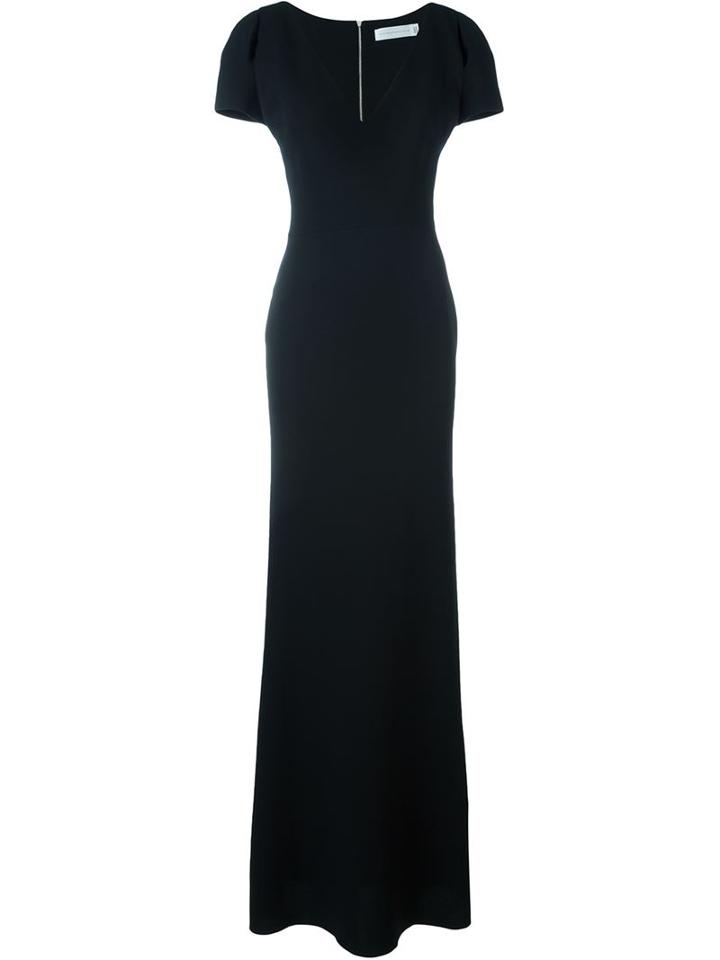 Victoria Beckham Cut-out Detail Flared Gown