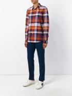 Ps By Paul Smith - Checked Shirt - Men - Cotton/linen/flax - S, Yellow/orange, Cotton/linen/flax