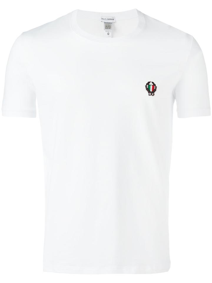 Dolce & Gabbana Underwear Round Neck T-shirt, Men's, Size: Xxl, White, Cotton/spandex/elastane
