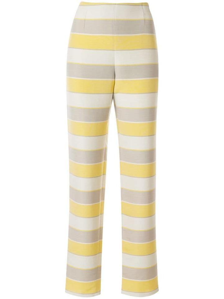 Giorgio Armani Pre-owned Slim Striped Trousers - Multicolour