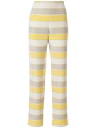 Giorgio Armani Pre-owned Slim Striped Trousers - Multicolour