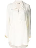 Sportmax Front Zipped Blouse - Neutrals