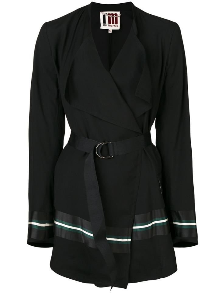 I'm Isola Marras Flappy Lapels Belted Jacket - Black