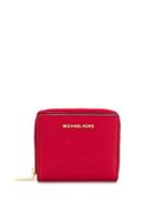 Michael Michael Kors Logo Plaque Wallet - Red