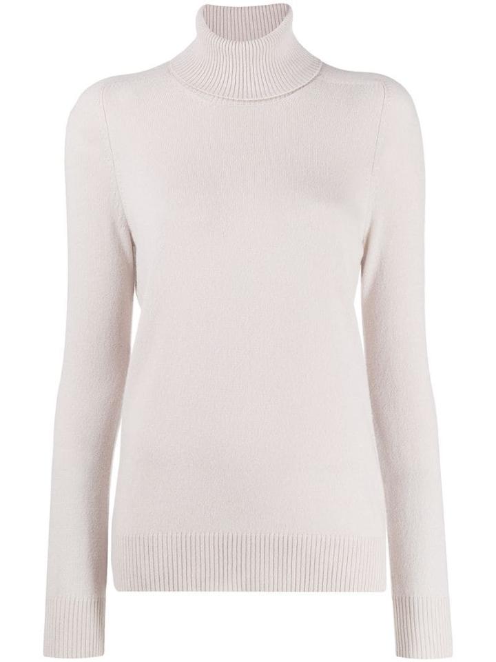 Gentry Portofino Cashmere Roll-neck Jumper - Neutrals