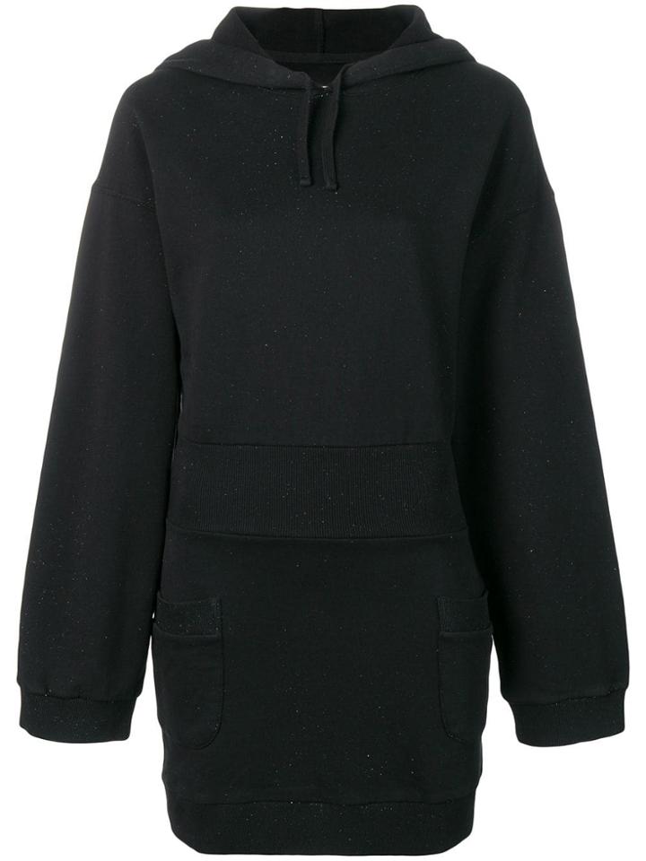Faith Connexion Hooded Sweat Dress - Black