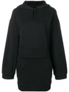 Faith Connexion Hooded Sweat Dress - Black