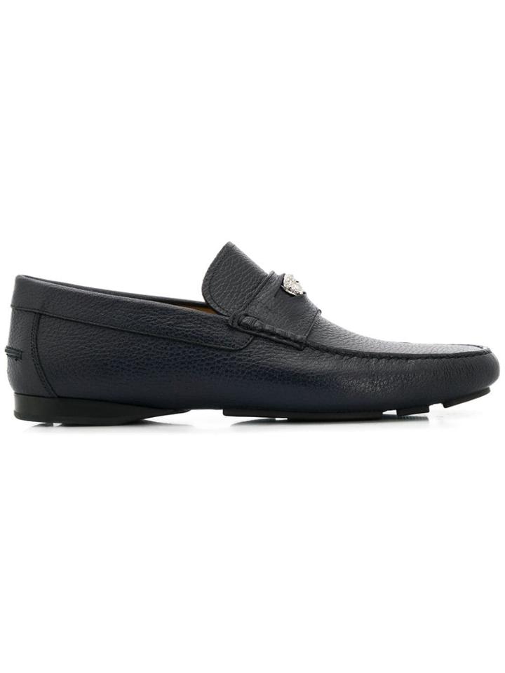 Versace Medusa Head Driving Loafers - Blue