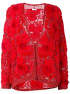 Brunello Cucinelli - Textured Cardigan - Women - Silk/linen/flax/acrylic/virgin Wool - S, Red, Silk/linen/flax/acrylic/virgin Wool