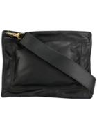 Sacai Embossed Logo Corssbody Bag - Black