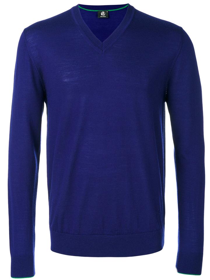 Ps By Paul Smith V-neck Sweater - Blue