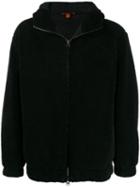 Barena Textured Hooded Coat - Black