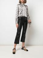 Cinq A Sept Python Print Isha Shirt - White