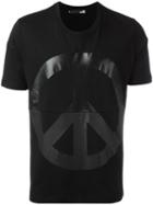 Love Moschino Peace Sign T-shirt, Men's, Size: Xl, Black, Cotton